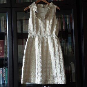Kate Spade gold brocade sleeveless dress